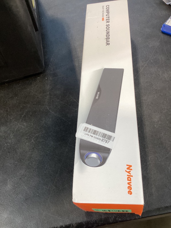 Photo 1 of Nylavee Computer Speakers - Black Bluetooth & AUX PC Sound Bar