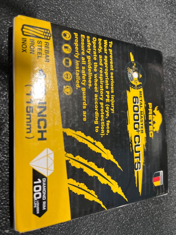 Photo 1 of PRETEC 4 1/2" Diamond Cut Off Wheels for Metal (3-Pack)