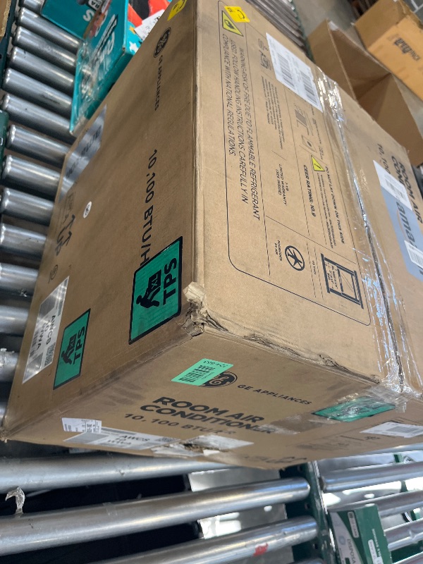 Photo 1 of GE 10,000 BTU Smart Window Air Conditioner, Powerful Cooling for Rooms up to 450 Sq Ft, Energy Efficient, Wi?Fi, Alexa/Google, Quick Install Kit, White