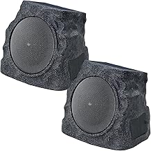 Photo 1 of uuffoo 2-Pack Solar Rock Speakers Outdoor Water-Resistant with RGB Lights