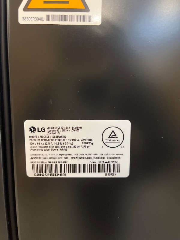 Photo 1 of LG Styler Smart Steam Closet SC5MAR4G