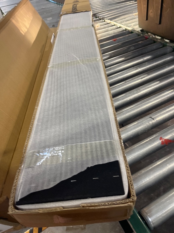 Photo 1 of Art3d Walnut Slat Acoustic Panel (4pcs, 107" x 8")