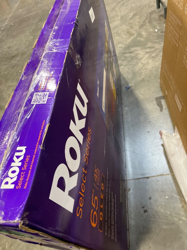 Photo 1 of Roku 65" 4K QLED Smart TV