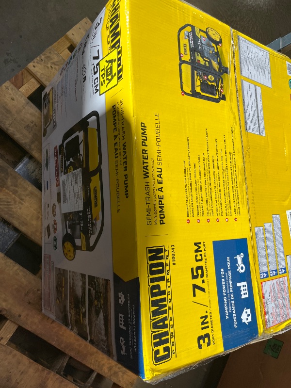 Photo 1 of Champion Power Equipment 3-Inch Semi-Trash Water Pump