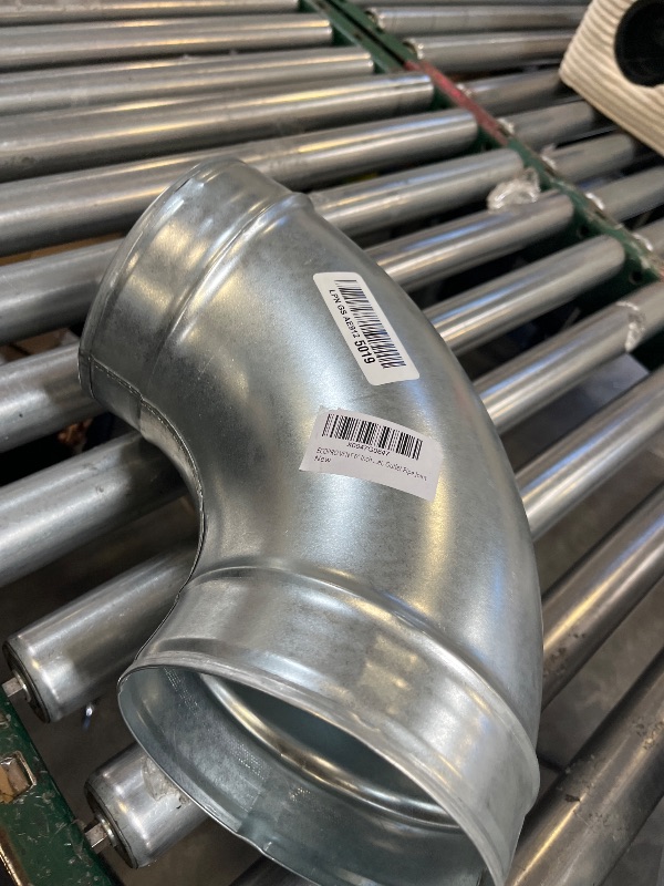 Photo 1 of ECOPRO VENT 6" 90° Galvanized Steel Duct Elbow