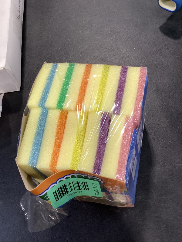 Photo 1 of UNIMADE Scrub Sponges, Temperature Responsive Dual-Sided, Multicolor