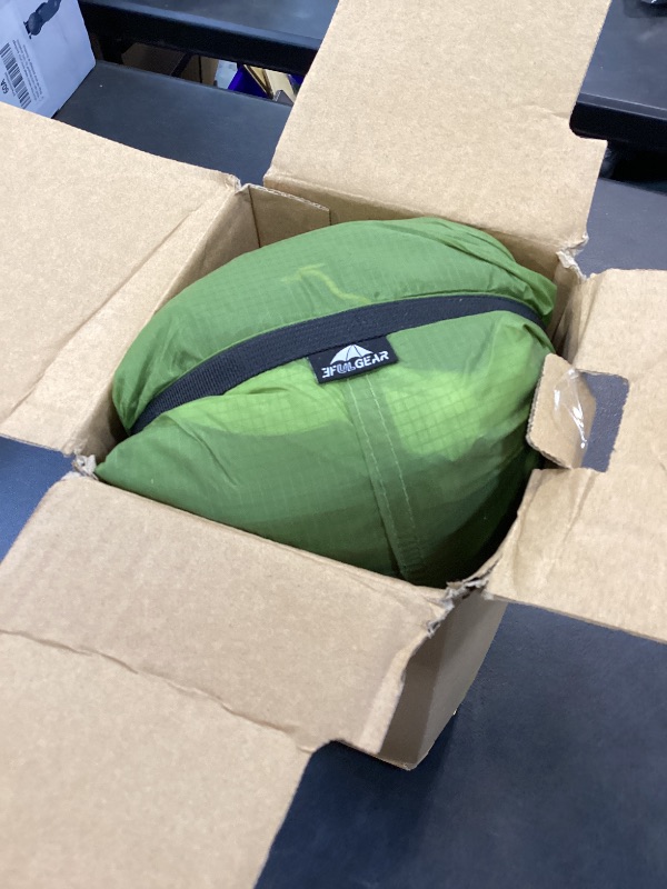 Photo 1 of 3F UL GEAR Lanshan 2 Two Person Tent Person Outdoor Ultralight Camping Tent Professional 15D Silnylon Rodless Trekking Pole Tent Waterproof Backpacking for Camping, Hiking Bivvy(2P Green 3 Season)