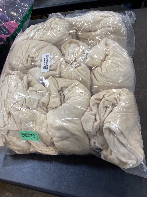View 2 of Arfntevss Velvet Sectional Couch Covers - Beige