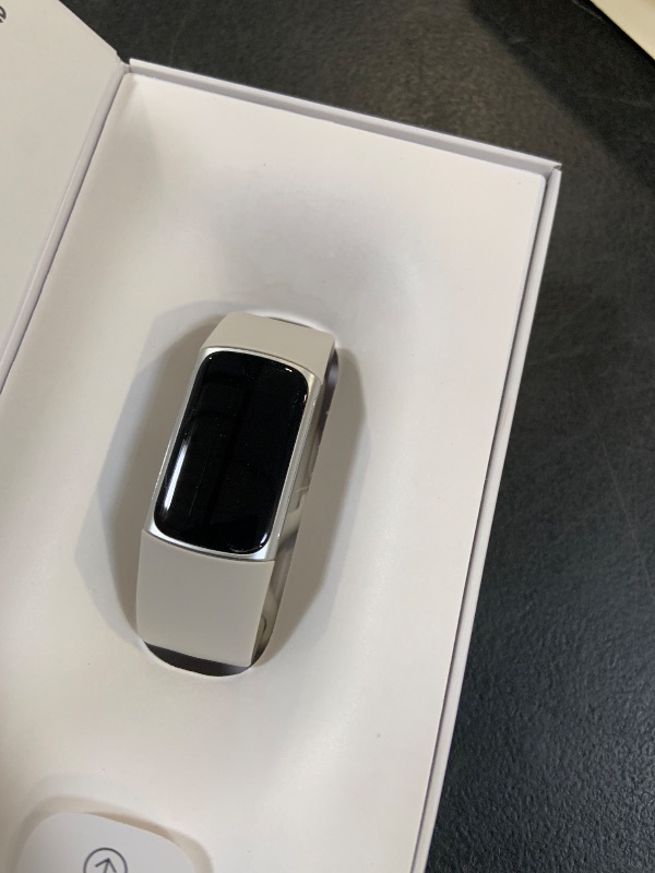 Photo 1 of Google Fitbit Charge 6 - Fitness Tracker - Porcelain/Silver