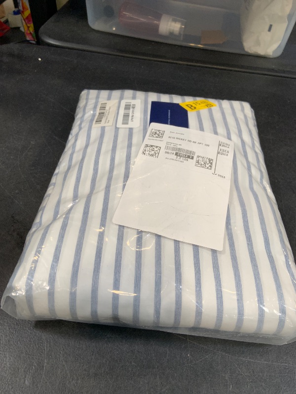Photo 1 of CGK Unlimited Extra Deep Twin Sheet Set - Blue Stripes