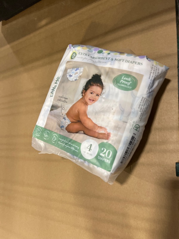 Photo 1 of Little Me Baby Diapers - Puppy, Size 4