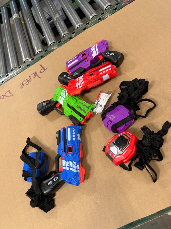 Photo 1 of IVOXEX Laser Tag Set of 4 Guns with Vests
