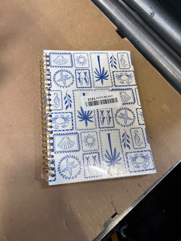 Photo 1 of ROXMART Blue Beach Glitter Spiral Notebook