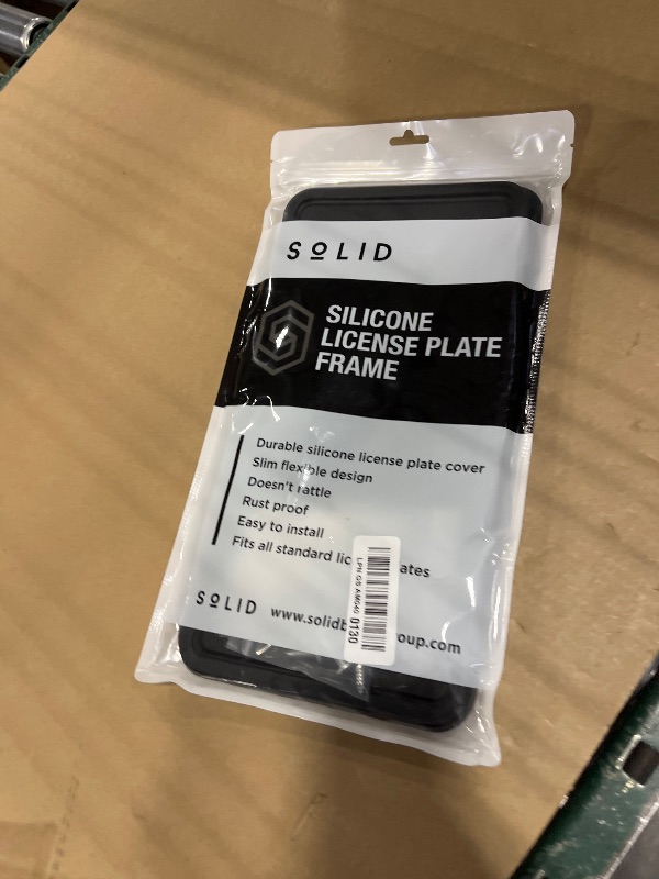 Photo 1 of Solid Silicone License Plate Frame - Black (2 Pack)