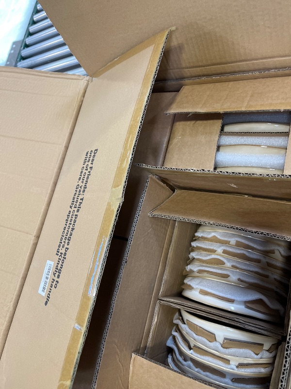 Photo 1 of AmorArc Ceramic Dinnerware Set, 36 Pieces, Service for 12