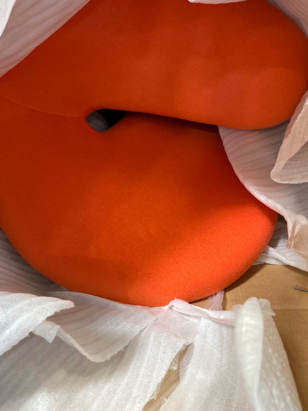View 2 of Manhattan Comfort Curl Swivel Accent Chair Set of 2 - Orange