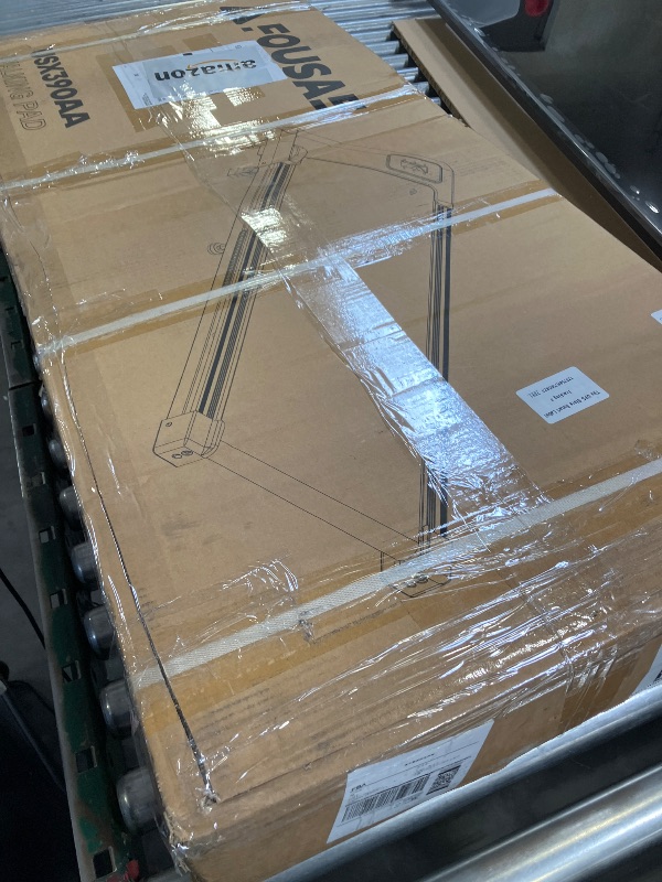 Photo 1 of FOUSAE Walking Pad Treadmill, 6.2MPH Under Desk Walking Pad with 10% Incline, Treadmills for Home with Double Frame, 2.75HP Brushless Drive, 12 HIIT Programs, Remote Control, 350LBS Capacity