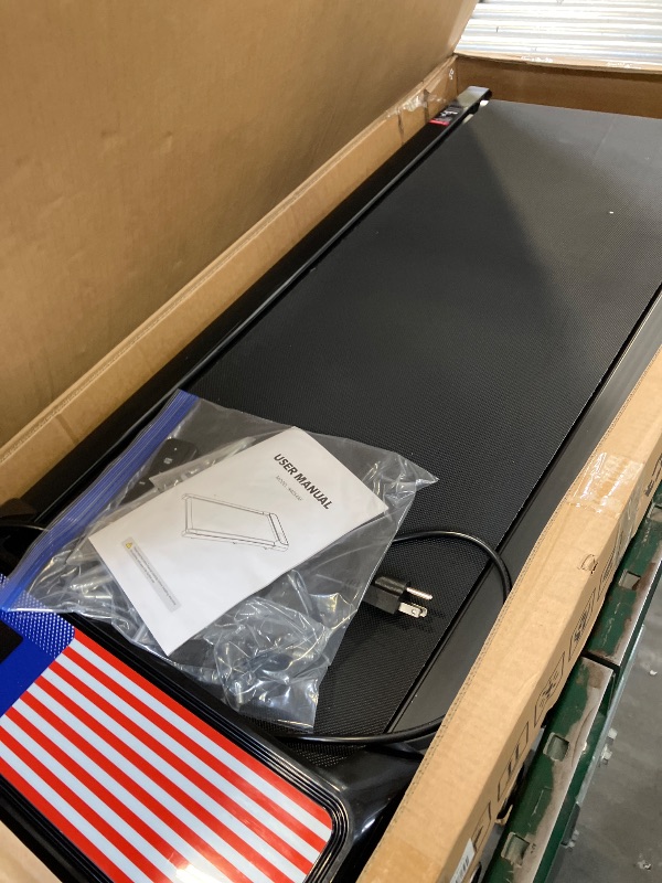 Photo 1 of Walking Pad Treadmill with 8% Incline, 2.5HP Quiet Portable Walking Pad, Under Desk Treadmill for Home Office, 265 lbs Capacity, Compact Treadmill for Small Spaces with 15" x 35.4" Belt
