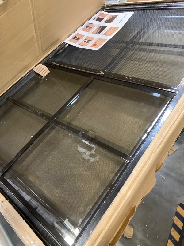Photo 1 of NeatiEase Upgraded Shed Windows 2 Pack, 24" x 36" Windows with Tempered Glass and Stainless Steel Screen for Shed, Chicken Coop, Playhouse, Household, Garage(Black)