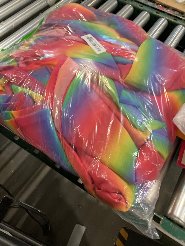 Photo 1 of DUOBAO Rainbow Chiffon Ceiling Drapes, 6 Panels, 5x30FT