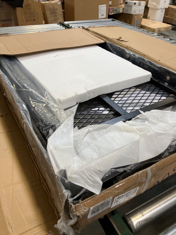 Photo 1 of ECOTRIC Hitch Cargo Carrier with Ramp - Black, 500 lbs Capacity