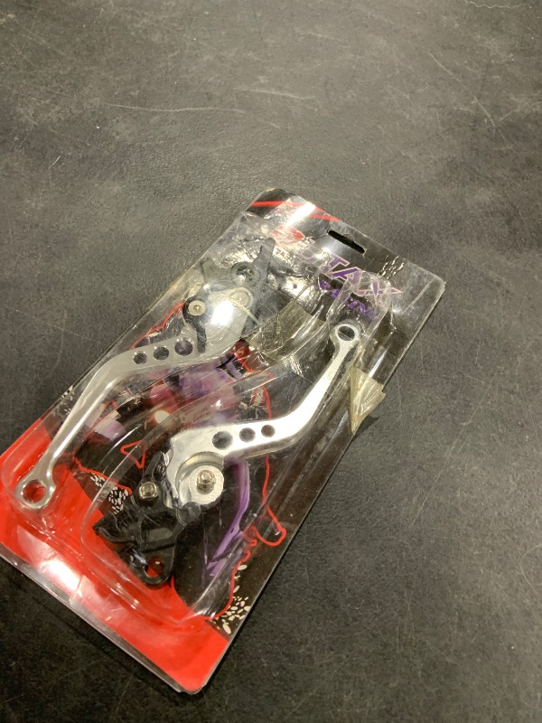 Photo 1 of TOPINCN Motorcycle Brake Levers (Silver White)