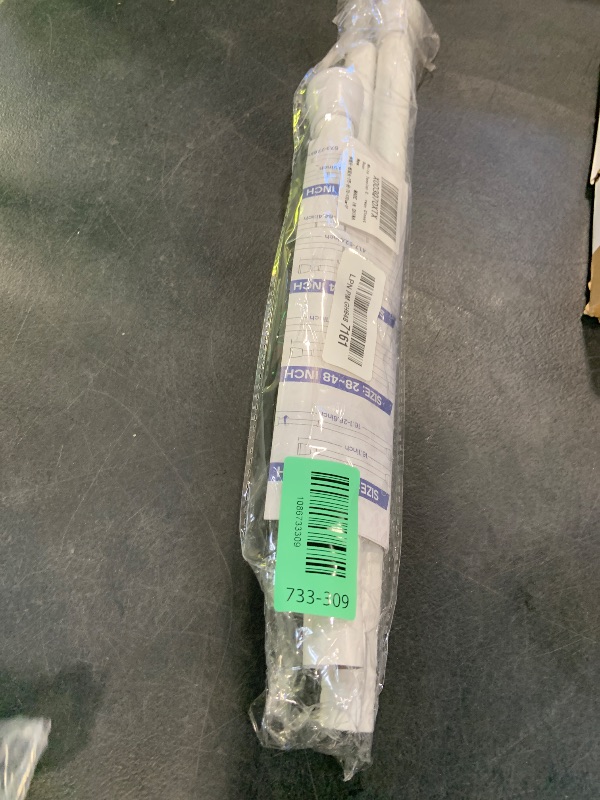 Photo 1 of MEXAU Tension Curtain Rod - White, 28-48 inches