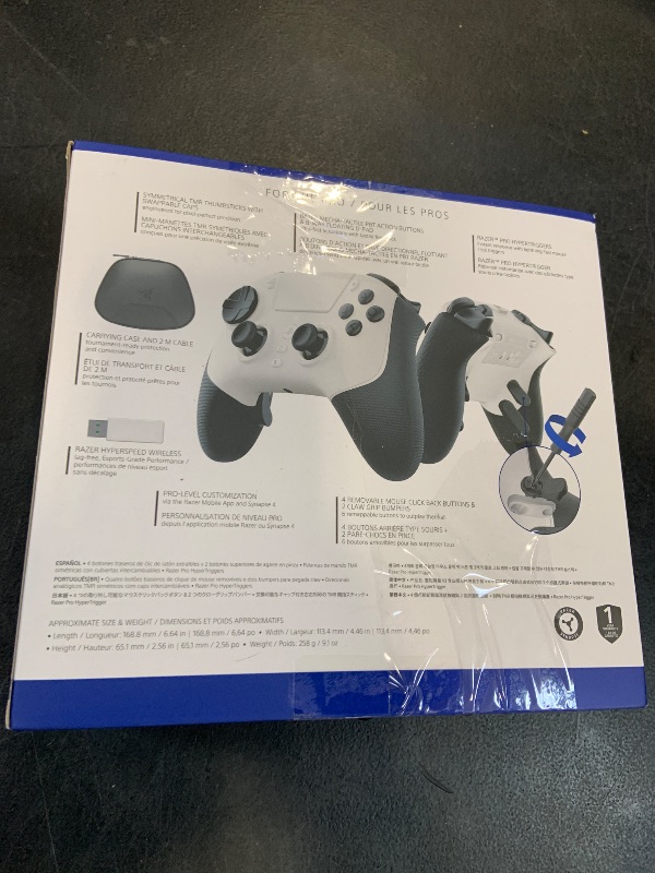 Photo 1 of Razer Raiju V3 Pro Wireless Esports Controller for PS5 & PC - White