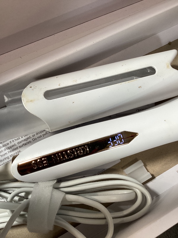 Photo 1 of Kristin Ess 3-in-One Professional Titanium Hair Straightener, Curler & Waver for Women - Dual Voltage - 440 Degrees - 1 1/4" - Wet to Dry - Ionic Flat Iron, Curler 2 in 1 - Frizzy, Curly + Thick Hair