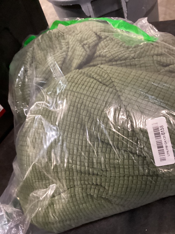 Photo 1 of  *** COLOR GREEN ***H.VERSAILTEX 4 Piece Stretch Sofa Covers for 3 Cushion Couch Covers for Living Room Furniture Slipcovers (Base Cover Plus 3 Seat Cushion Covers) Thicker Jacquard Fabric (XL Sofa, Bronze Green)