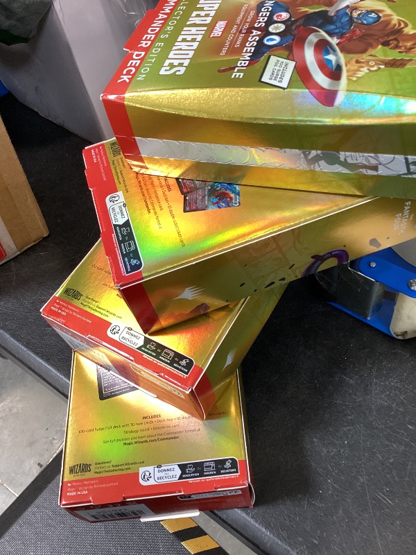Photo 1 of Magic: The Gathering | Marvel Super Heroes Collector’s Edition Commander Deck Bundle - Includes All 4 Surge Foil Decks (Avengers Assemble, Wakanda Forever, The Fantastic Four, Doom Prevails)