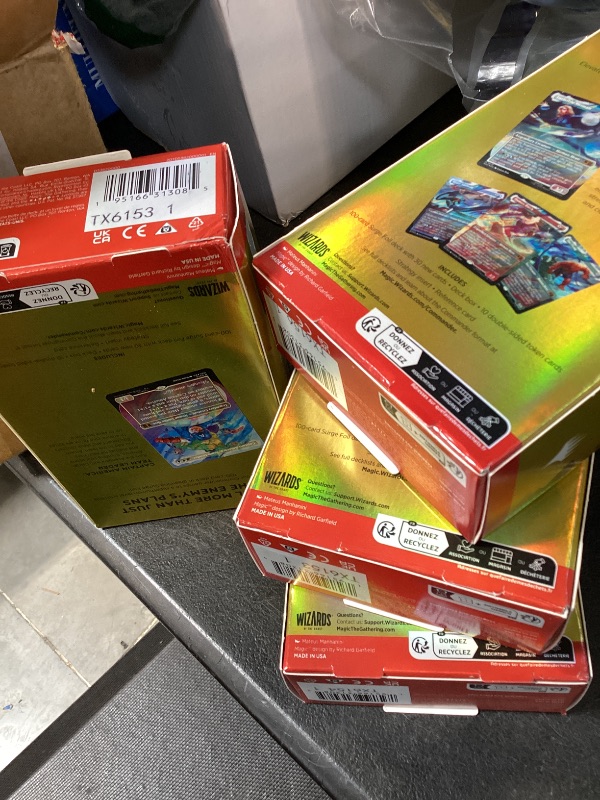 Photo 1 of Magic: The Gathering | Marvel Super Heroes Collector’s Edition Commander Deck Bundle - Includes All 4 Surge Foil Decks (Avengers Assemble, Wakanda Forever, The Fantastic Four, Doom Prevails)