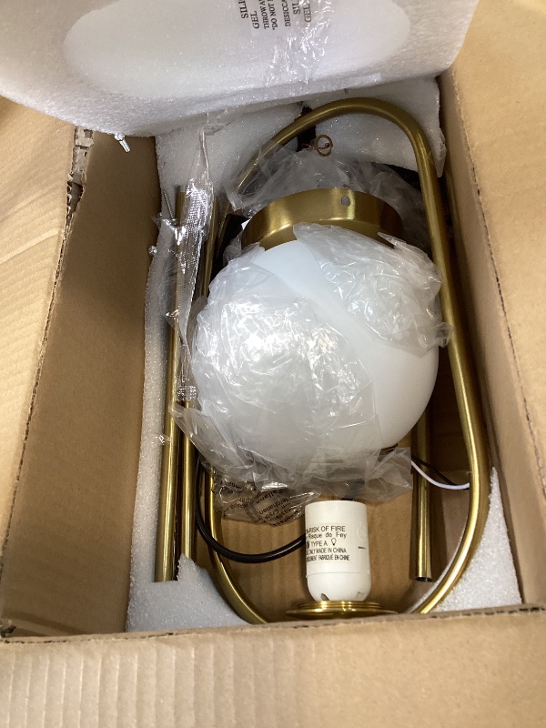 Photo 1 of Yunnix Pendant Lights Kitchen Island, Pendant Light Fixtures, Modern Gold Globe Glass Pendant Lighting, Brass Mid Century Chandelier One Light for Bathroom Bedroom Dining Room(Bulb Not Included)