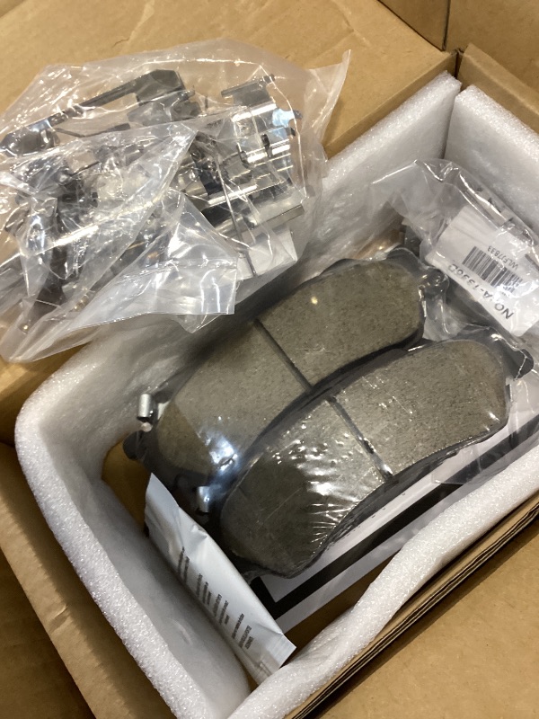 Photo 1 of SCITOO Disc Brake Pads Sets Front and Rear Ceramic D914 D1336 w/Hardware