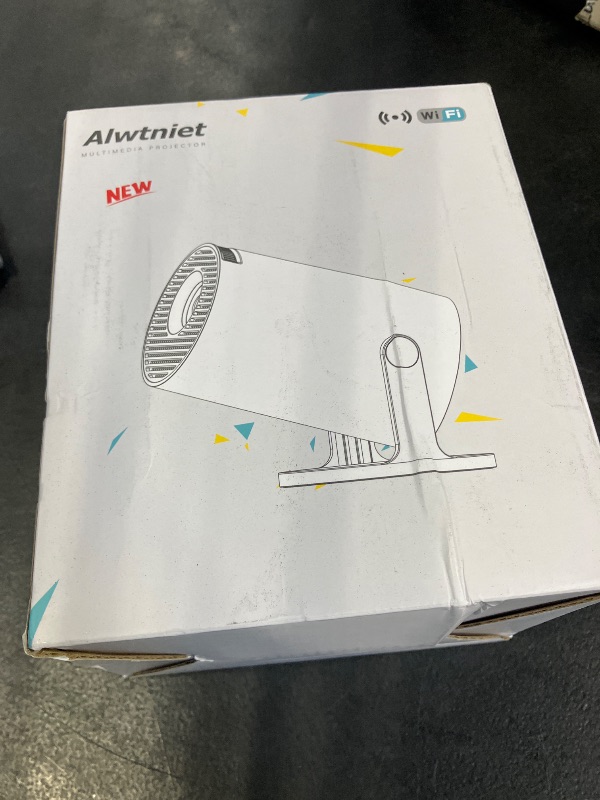 Photo 1 of Mini Projector with Wifi 6 and Bluetooth5.4, Portable Projector 4K Support, Android 14 Smart Proyector with 200ASIN & Auto Keystone, Alwtniet HY300Pro Small Proyector for Bedroom, Movie, Outdoor