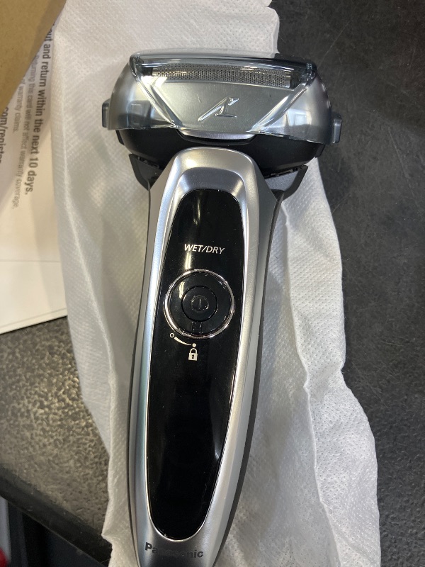Photo 1 of Panasonic ARC5 Electric Razor for Men with Pop-Up Trimmer, Wet/Dry 5-Blade Electric Shaver with Intelligent Shave Sensor and Multi-Flex Pivoting Head, ES-LV65-S (Silver)