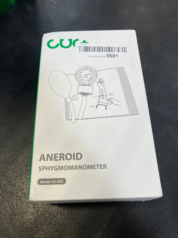 Photo 1 of CUG Manual Blood Pressure Cuff, Aneroid Sphygmomanometer (Black)