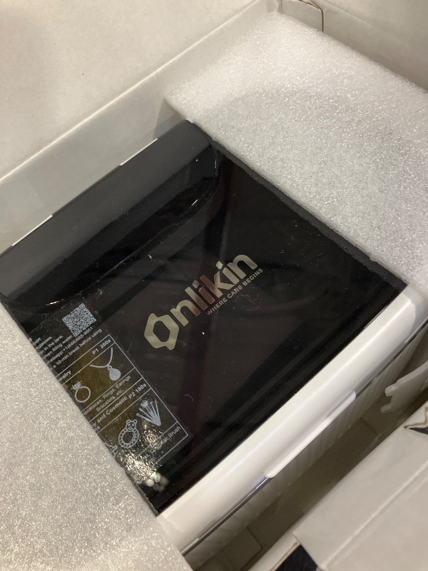 Photo 1 of onlikin Ultrasonic Jewelry Cleaner - 35W, 45KHz, White