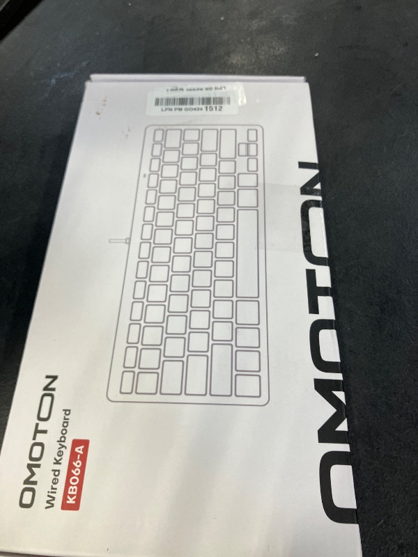 Photo 1 of OMOTON Wired Keyboard for Mac, Compact 78-Key, USB-C/A Plug & Play, White