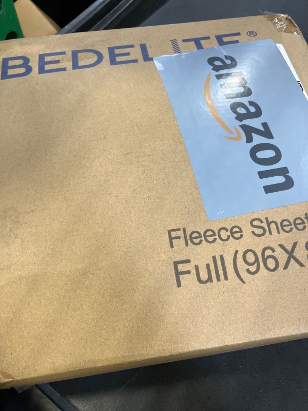 Photo 1 of BEDELITE Flannel Sheets Full Size, Grey, 4 Pieces
