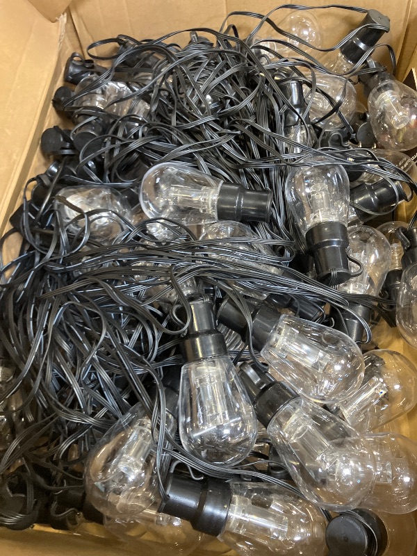 Photo 1 of 300FT RGB+IC Outdoor String Lights, Dimmable Shatterproof LED Bulbs, IP67 Waterproof DreamColor Chasing Lights, Multicolor Dynamic Lighting for Patio Balcony Garden & Outdoor Living Area Decoration