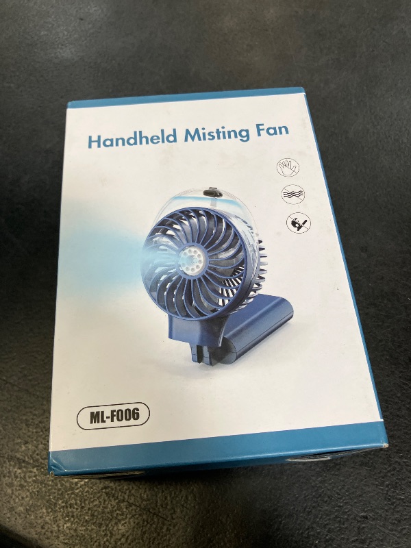Photo 1 of Portable Handheld Misting Fan, Nano-Mist Humidifier for Skincare & Makeup, 180° Foldable Desk Fan, Rechargeable Water Spray Fan for Disney Beach Cruise Essentials, Summer Gifts for Women Man Girls