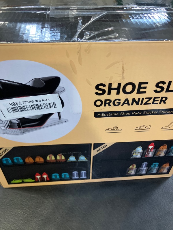 Photo 1 of Tgzwme Shoe Slots Organizer - 12 Pack Clear