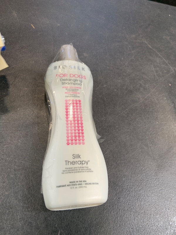 Photo 1 of BioSilk for Dogs Silk Therapy Detangling Dog Shampoo, 12 Fl Oz Bottle