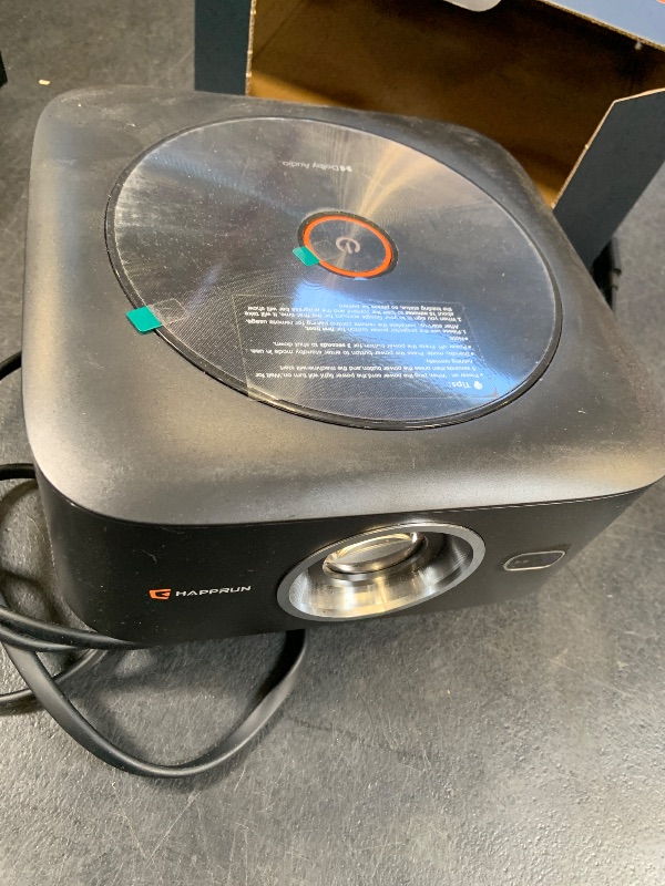 Photo 1 of HAPPRUN 1500 ANSI Lumens Outdoor Projector with Official Google TV, Full HD