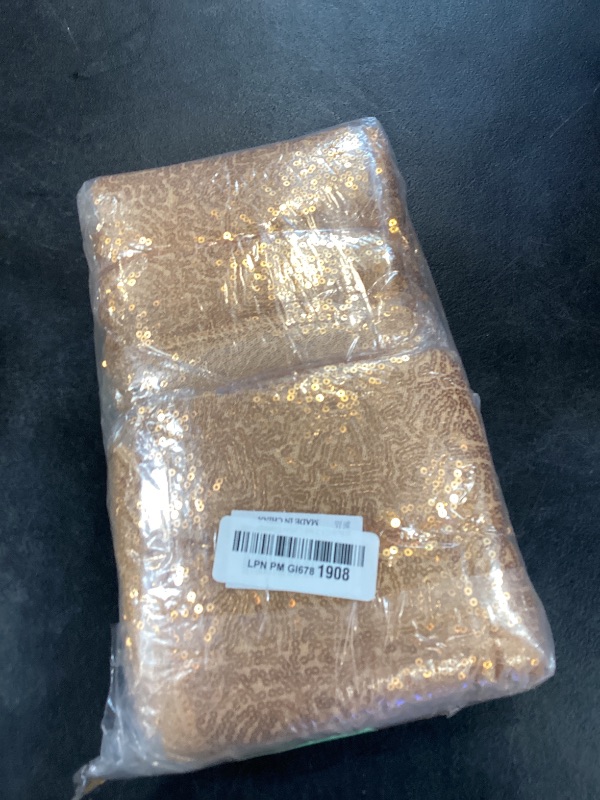 Photo 1 of 12 Packs 12 X 72 Inch Sequin Table Runner Glitter Dining Table Runner for Birthday Wedding Engagement Bridal Baby Shower Bachelorette Holiday Celebration Party Supplies Decorations (Champagne Gold)