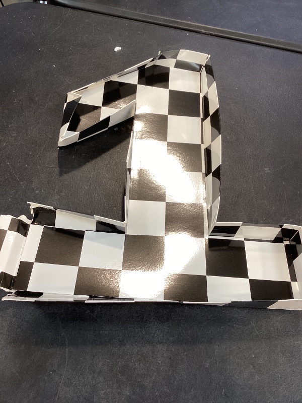 Photo 1 of Mifoci 13.7" Race Car Cardboard Fillable Number Box