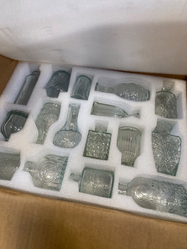 Photo 1 of Arme Glass Vases - Clear, 16 Pcs