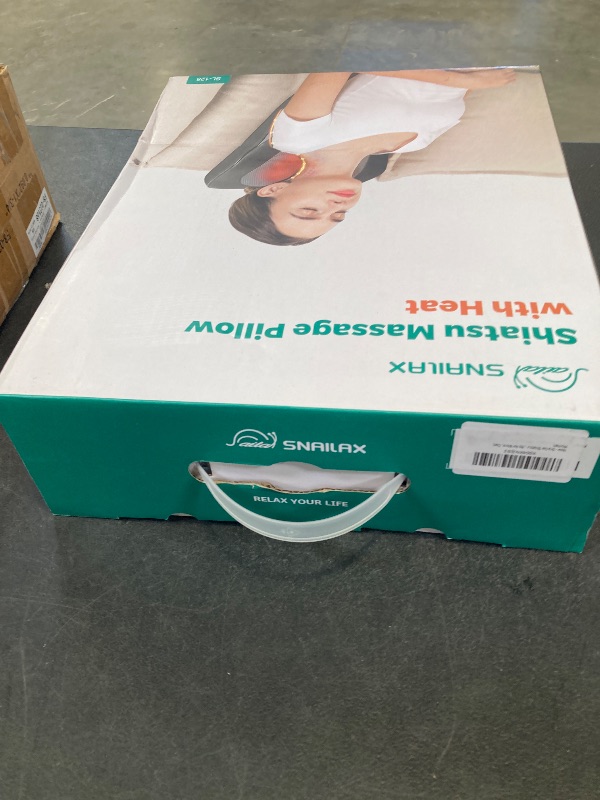 Photo 1 of Snailax Neck & Back Massager with Heat, 3D Shiatsu Pillow