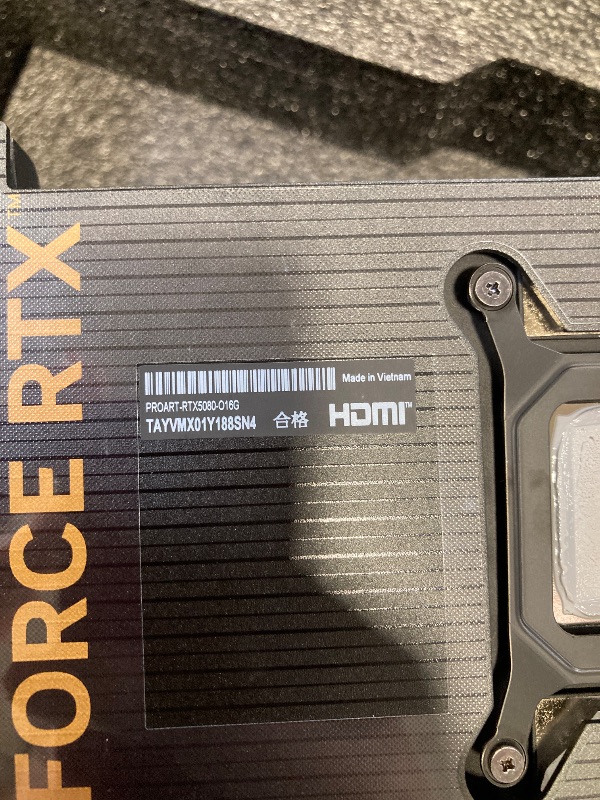 Photo 1 of ASUS ProArt GeForce RTX 5080 16GB GDDR7 OC Graphics Card
